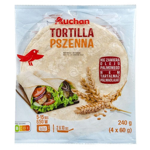 Tortilla pszenna Auchan 240 g