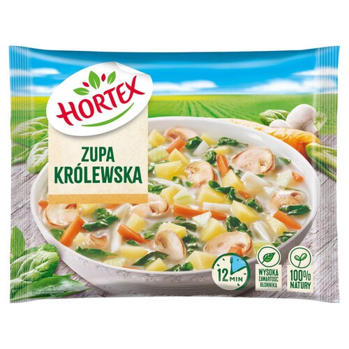 Zupa królewska z pieczarkami i szpinakiem Hortex 450 g