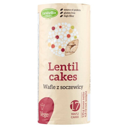 Wafle z soczewicy bezglutenowe Lestello 130 g
