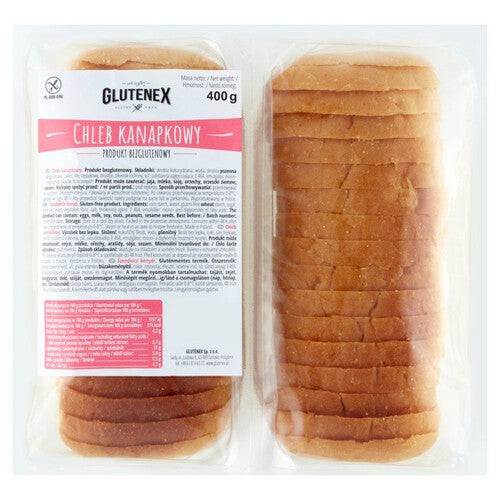 Chleb kanapkowy bezglutenowy GLUTENEX 400 g