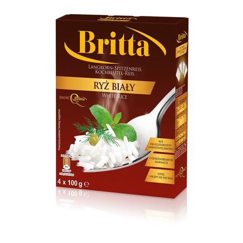 Ryż biały długoziarnisty  Britta 4 x 100 g