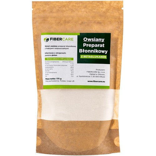 Owsiany preparat błonnikowy FIBERCARE 175 g
