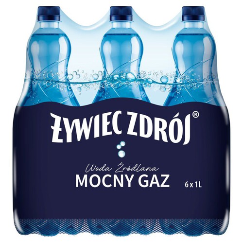 Woda źródlana gazowana   Żywiec Zdrój 6 x 1 l