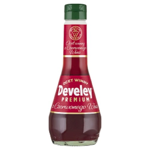 Ocet Winny z Czerwonego Wina. Kwasowość 6%. Develey 250 ml