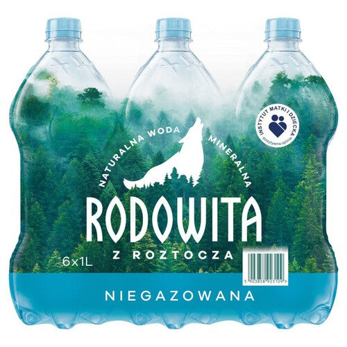 Naturalna woda mineralna niegazowana Rodowita z Roztocza 6 x 1 l