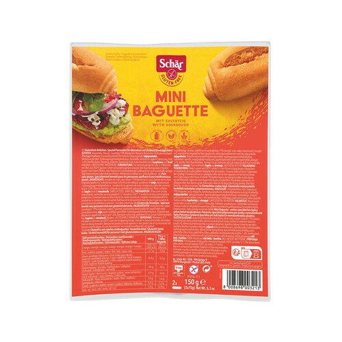 Mini bagietki bezglutenowe Schär 2 x 150 g