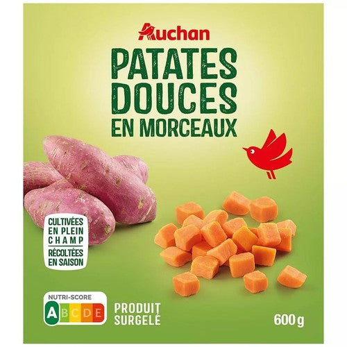 Bataty w kawałkach Auchan 600 g