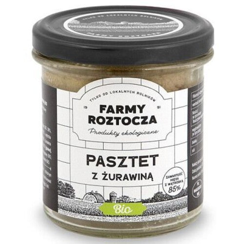 BIO Pasztet z żurawiną  Farmy Roztocza 180 g