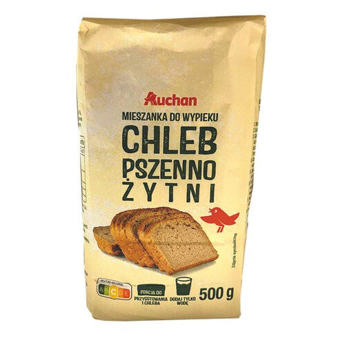 Mieszanka do wypieku chleb pszenno-żytni Auchan 500 g