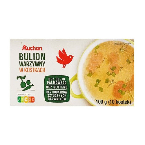 Bulion warzywny w kostkach Auchan 100 g
