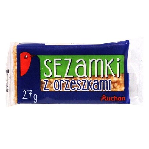Sezamki z orzechami arachidowymi Auchan 27 g