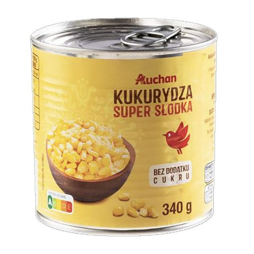 Kukurydza super słodka   Auchan 340 /285 g