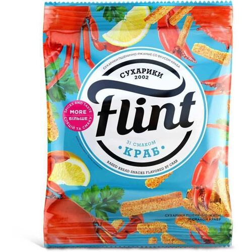 Sucharki o smaku kraba Flint 70 g