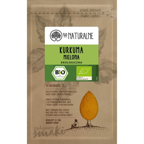 Ekologiczna kurkuma mielona To Naturalne 25 g