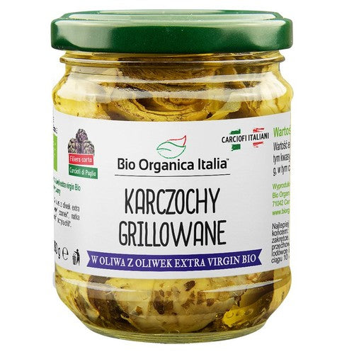Karczochy grillowane z oliwą z oliwek  Bio Organica Italia 190 g