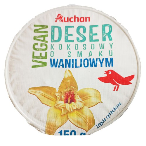 Deser kokosowy o smaku waniliowym  Auchan 150 g