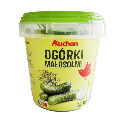 Ogórki małosolne Auchan 1,1 kg