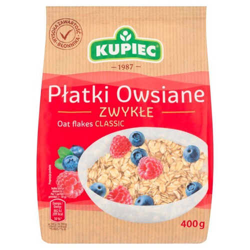 Płatki owsiane zwykłe Kupiec 400 g