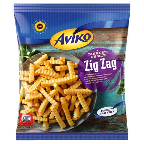 Frytki karbowane Zig Zag Aviko 1500 g