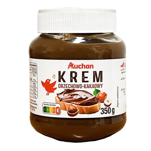 Krem orzechowo - kakaowy Auchan 350 g