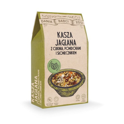 Kasza jaglana z cukinią, pomidorami i słonecznikiem Dania Babci Zosi 2 x 125 g