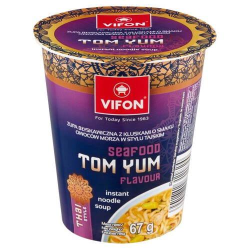 Zupa instant o smaku owoców morza w stylu tajskim Vifon 67 g