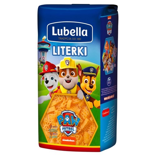 Makaron literki Psi patrol Lubella 400 g