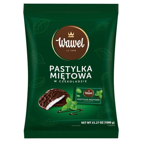 Pastylki miętowe w czekoladzie   Wawel 1 kg