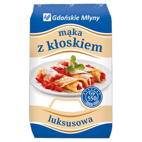 Mąka z kłoskiem luksusowa typ 550 Gdańskie Młyny 1 kg