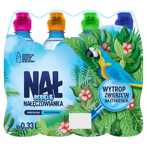 Woda minerlana niegazowana kids Nałęczowianka 8 x 330 ml