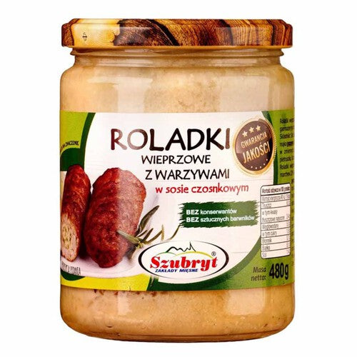 Roladki z nadzieniem warzywnym w sosie czosnkowym Szubryt 480 g