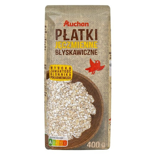 Płatki jęczmienne błyskawiczne Auchan 400 g