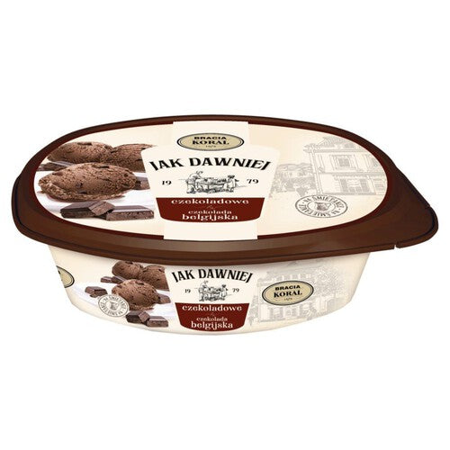 Lody Jak Dawniej czekoladowe z czekoladą belgijską Bracia Koral 900 ml