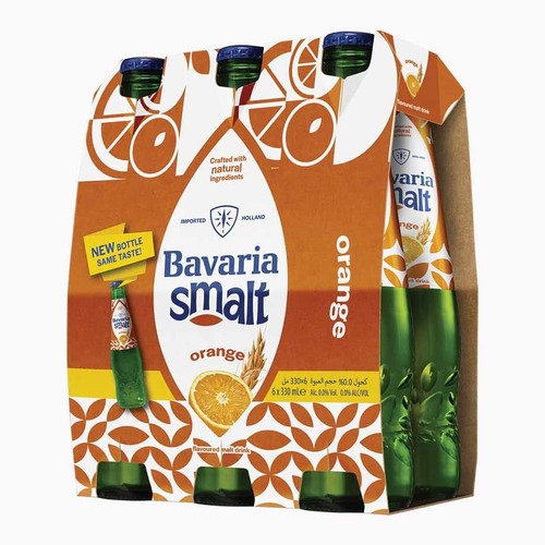Piwo holenderskie  bezalkoholowe smakowe Orange Smalt o smaku pomarańczy alk. 0,0% obj. Bavaria 6 x 330 ml