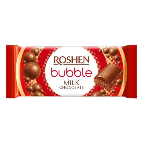 Czekolada mleczna bąbelkowa  Roshen 80 g
