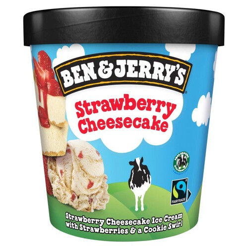 Lody z truskawkową masą sernikową i ciasteczkową Ben&Jerry's 465 ml