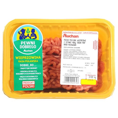 Mięso mielone wieprzowe z szynki Pewni Dobrego 400 g