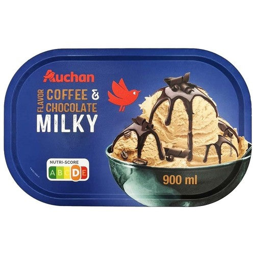Lody kawowo - czekoladowe Auchan 900ml