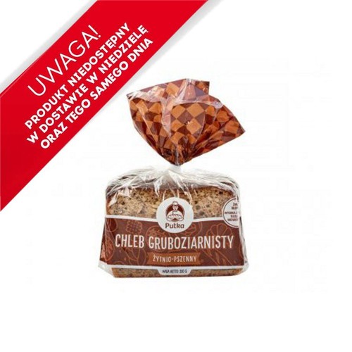 Chleb gruboziarnisty żytnio pszenny   Putka 350 g