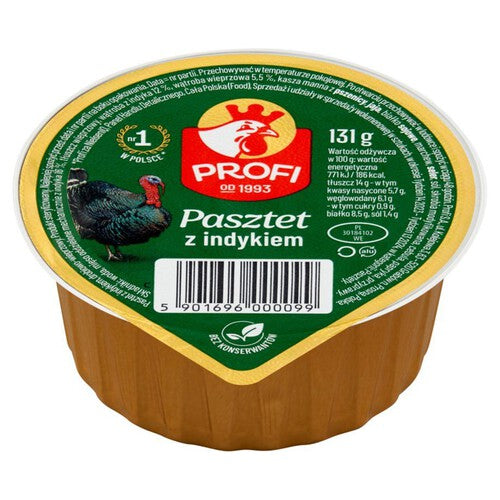 Pasztet z indykiem. drobiowo-wieprzowy Profi 131 g