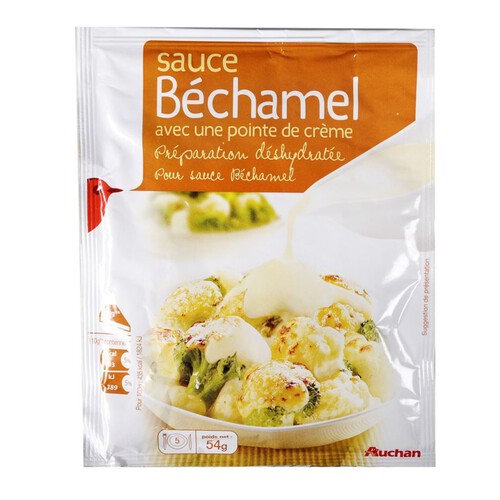 Sauce Bechamel - Sos beszamelowy ze śmietanką w proszku Auchan 54 g