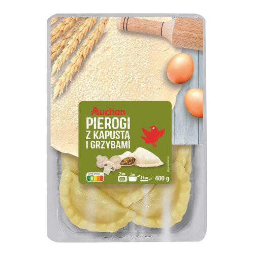 Pierogi z kapustą i grzybami Auchan 400 g