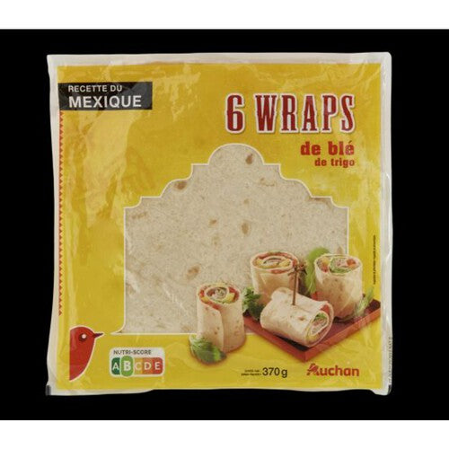 Wraps 6 sztuk    Auchan 370 g